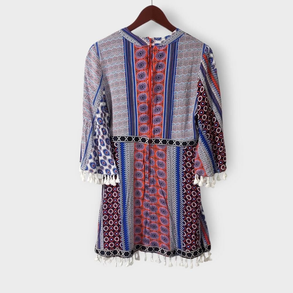 Valija Medallion Print Patchwork Flare Sleeve Min… - image 7